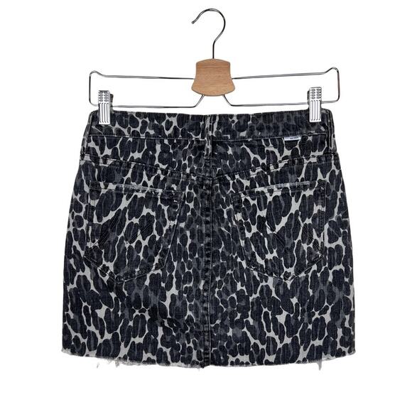 MOTHER Superior Animal Print Mini Skirt The Vagabond Size 24 - Picture 7 of 15